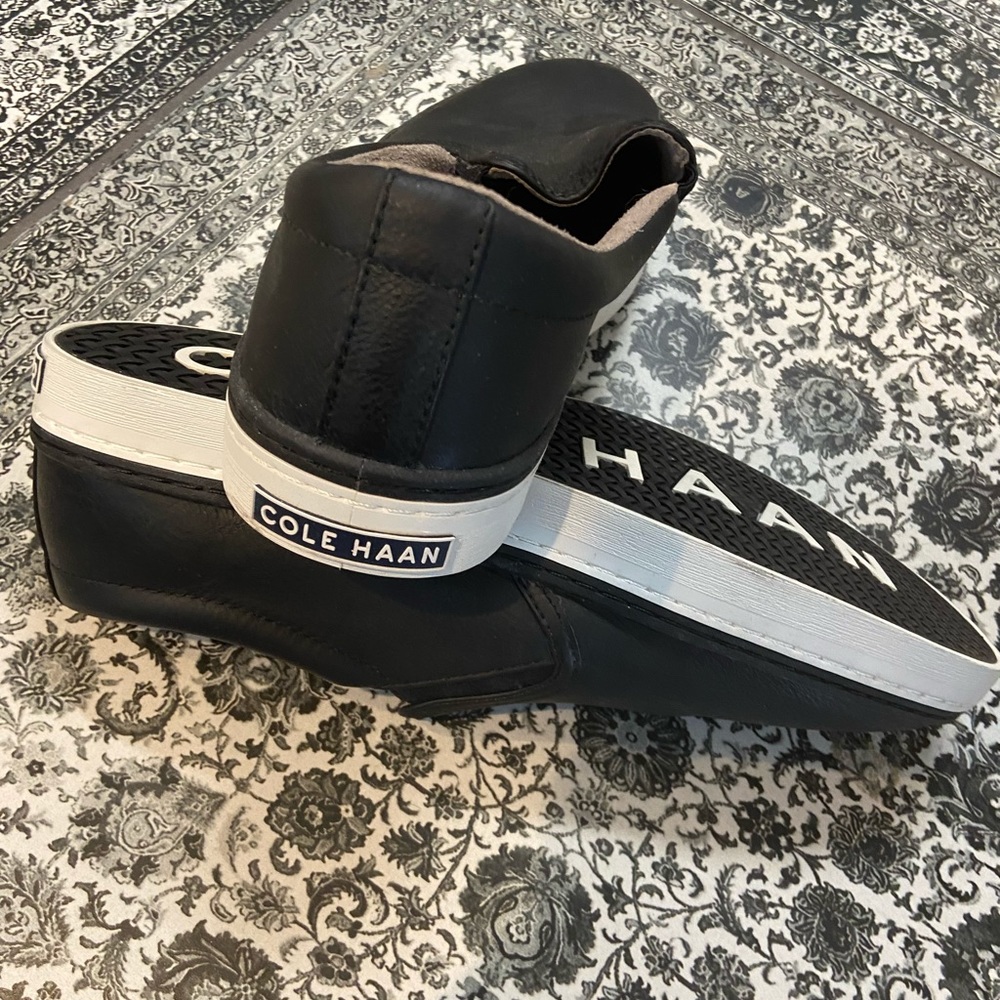 Men’s Cole Haan slide on leather shoes size 12